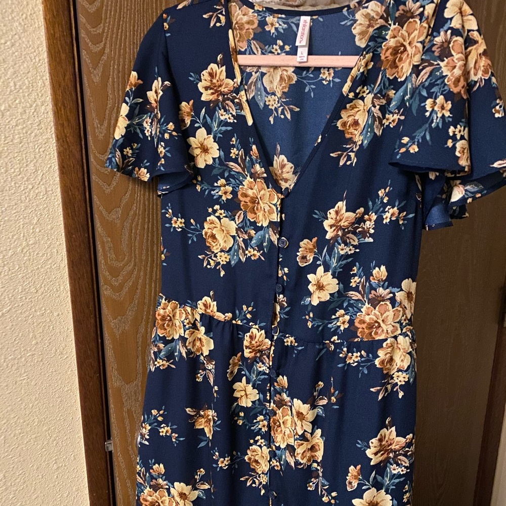 Dark blue short dress